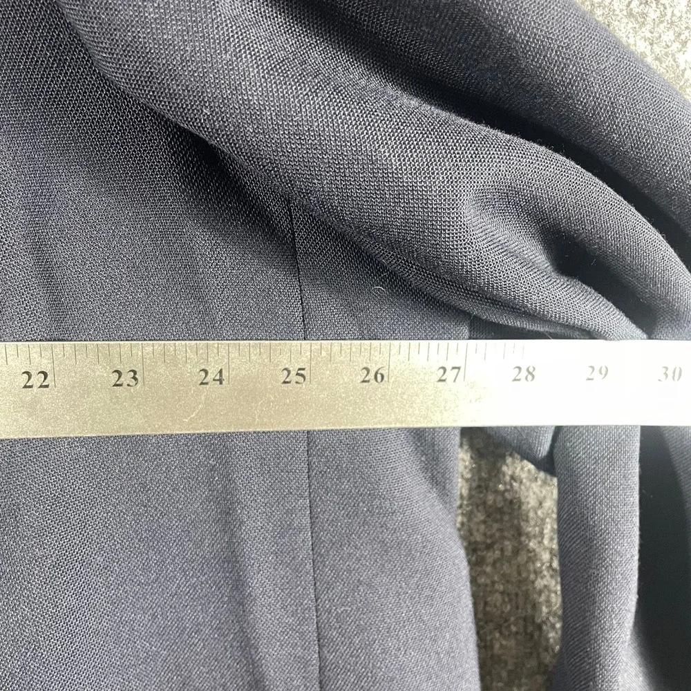 John Weitz Blazer Mens 52 L Blue Gold Crest Button Sport Coat Wedding Formal